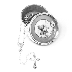 Communion Rosary Photo Box.