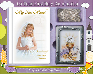 Girls Communion Gift Set.