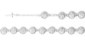  925 Crystal Rosary Bracelet.