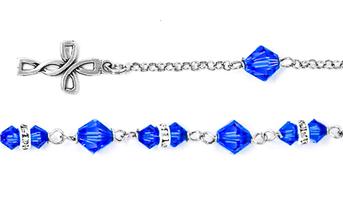 925 Crystal Rosary Bracelet. 