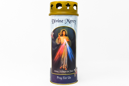 Divine Mercy Pillar Candle.