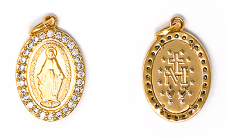 Gold Plated Miraculous Medal.