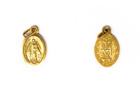 Our Lady of Grace Gold Miraculous Medal.