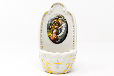 Holy Family Porcelain Font.