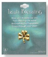 Irish Blessing Metal Brooch.