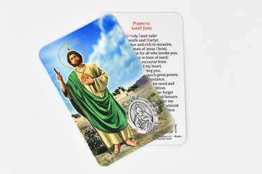 Prayer Card with Saint Jude Medal