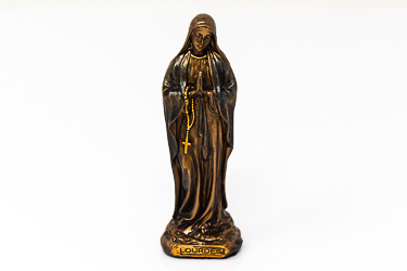Our Lady of Lourdes Bronze Statue.