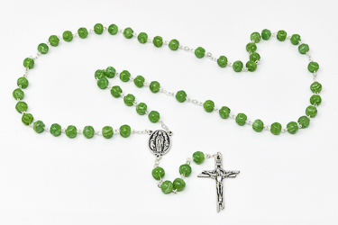 Green Rosary Beads.