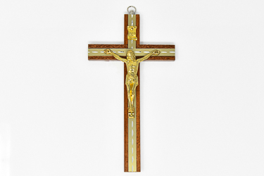 Mahogany Crucifix.