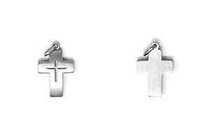 Men's Silver Cross Pendant.