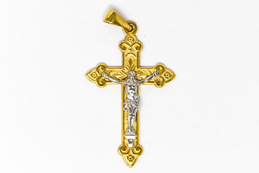  Men's Crucifix Gold Pendant.