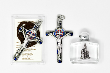St.Benedict Metal Crucifix Medal.