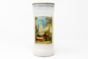 Our Lady of Fatima Pillar Candle.