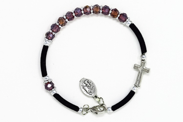Purple Apparition Cross Bracelet.