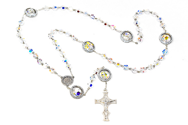 Swarovski Crystal Lourdes Rosary.