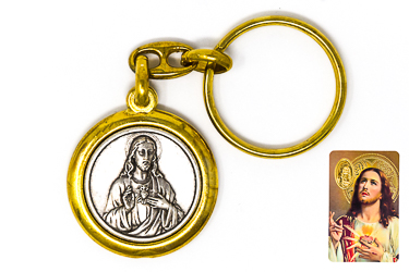 Sacred Heart Key Chain.
