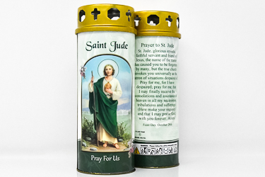 Saint Jude Pillar Candle.