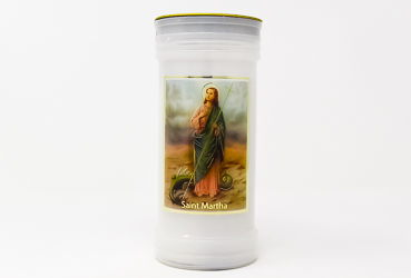 St. Martha Pillar Candle.