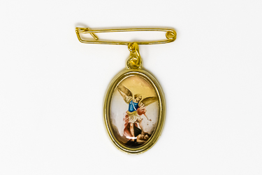 Gold Saint Michael Pin Medal.