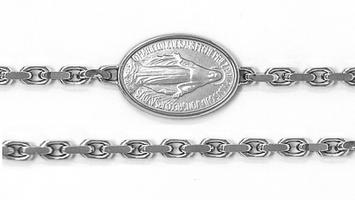 Sterling Silver Miraculous Medal Bracelet.