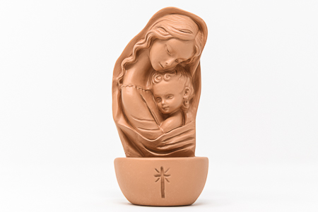 Madonna & Child Holy Water Font.