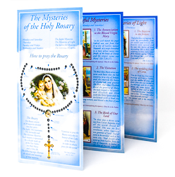 Paper Booklet - The Mysteries of the Holy Rosary.