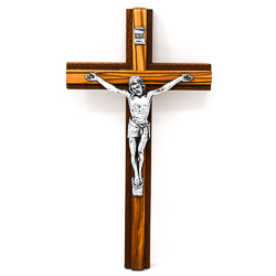 Wooden Mahogany Crucifix.