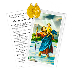 Saint Christopher Prayer Card.