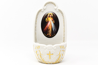 Divine Mercy Porcelain Font.