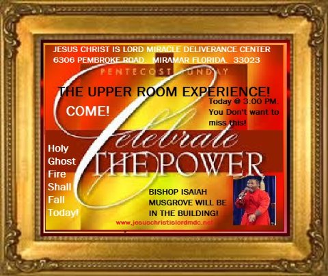 STOP BY FOR AN UPPER ROOM EXPERIENCE TODAY!  5/19/13