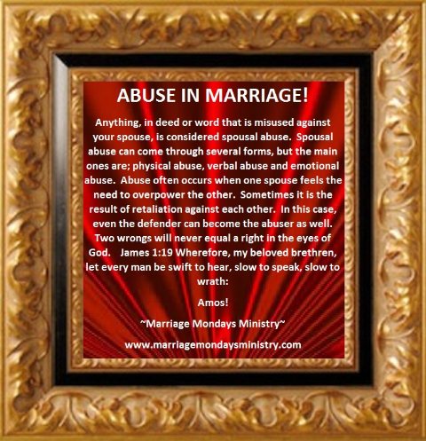 ARE YOU A SPOUSAL ABUSER? LET'S FIND OUT!  3/1/13