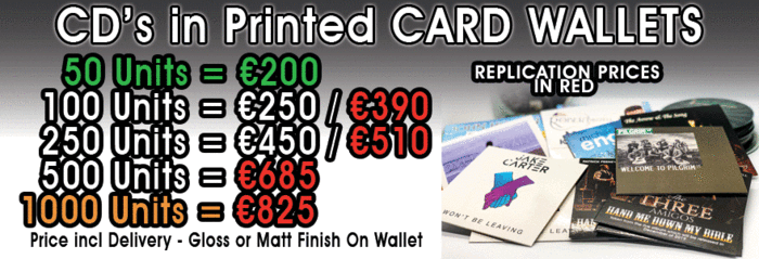 CD Cardboard Wallets Click Here