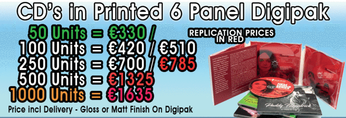 CD 6 Panel Digipak Packages Click Here