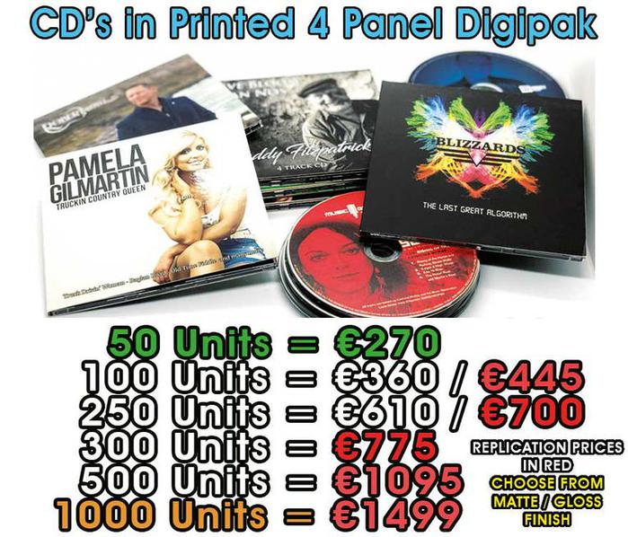 CD in 4 Panel Digipak Prices